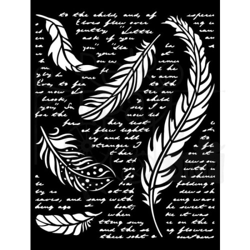 Szablon maska 20x25cm Our Way Feathers Piórko piórka KSTD112 Stamperia