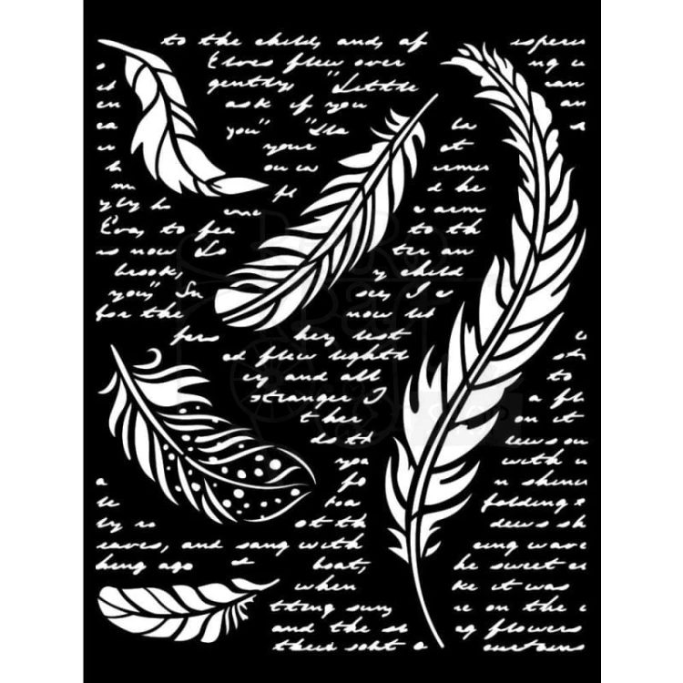 Szablon maska 20x25cm Our Way Feathers Piórko piórka KSTD112 Stamperia