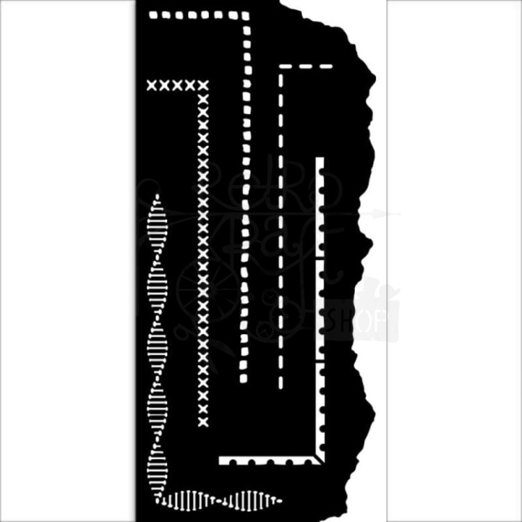 Szablon maska 12x25cm Create Happiness Borders 2 Bordery 2 KSTDL63 Stamperia