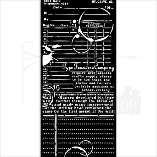 Szablon maska 12x25cm Create Happiness Book Książka KSTDL64 Stamperia