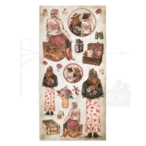 Zestaw papierów z elementami do wycięcia 15x30cm Our Way SBBV17 Stamperia 2