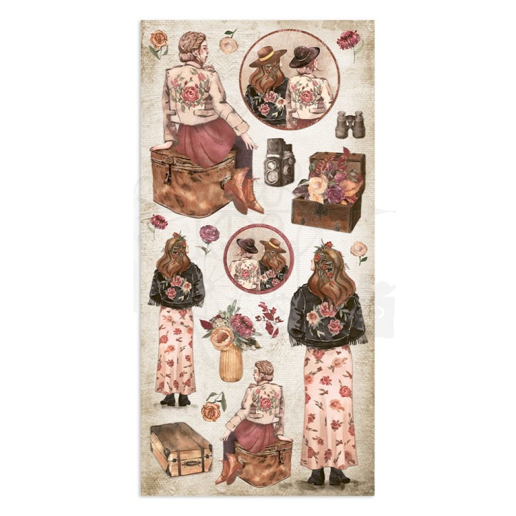 Zestaw papierów z elementami do wycięcia 15x30cm Our Way SBBV17 Stamperia 2