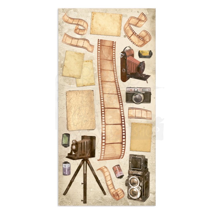 Zestaw papierów z elementami do wycięcia 15x30cm Our Way SBBV17 Stamperia 8