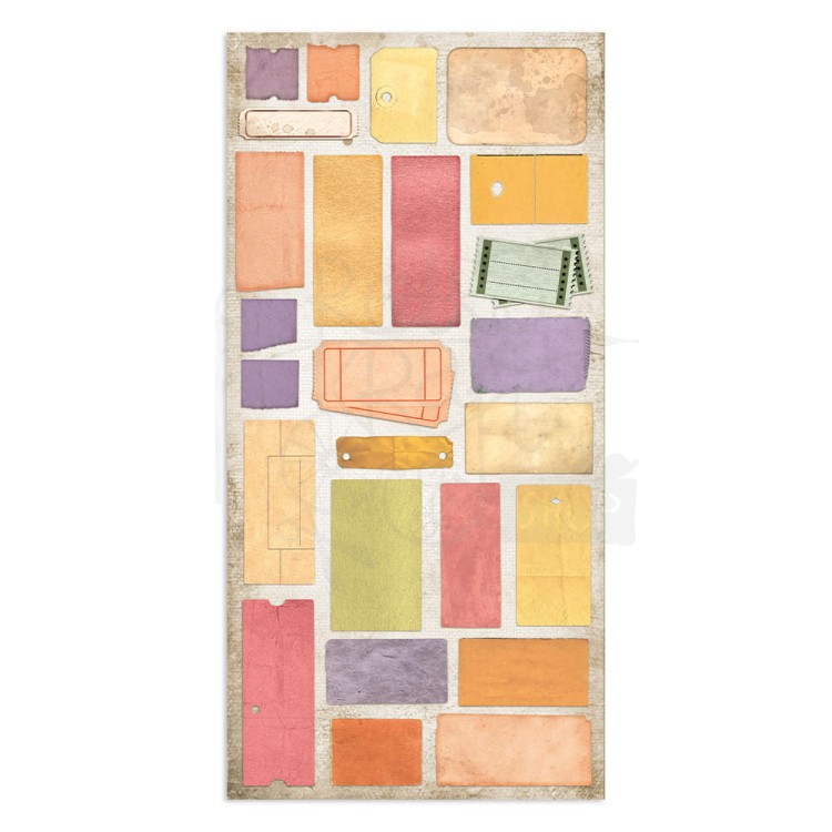 Zestaw papierów z elementami do wycięcia 15x30cm Our Way SBBV17 Stamperia 20