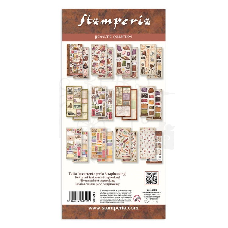 Zestaw papierów z elementami do wycięcia 15x30cm Our Way SBBV17 Stamperia 24