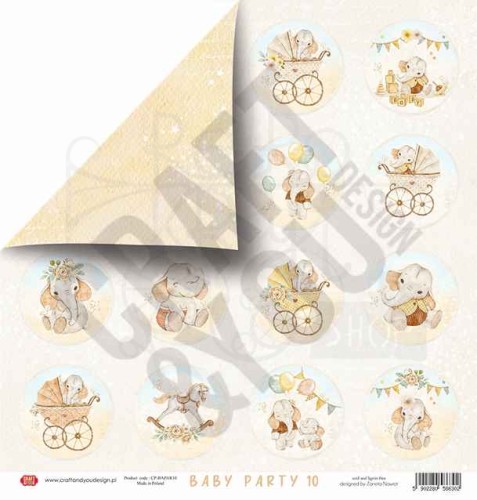 Papier 30x30 Baby Party 10 CP-BAPAR10 Craft&amp;You Design