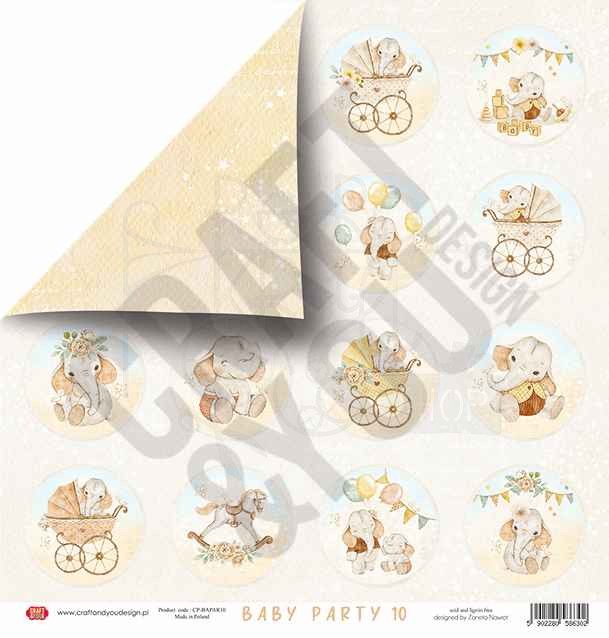 Papier 30x30 Baby Party 10 CP-BAPAR10 Craft&amp;You Design