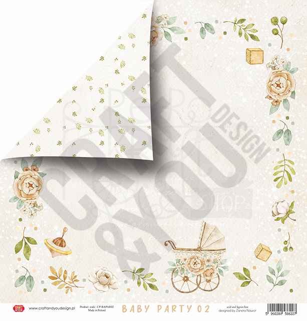 Zestaw papierów 30x30 Baby Party CPS-BAPAR30-6 Craft&amp;You Design 2