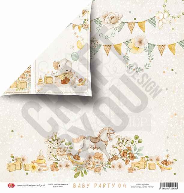 Zestaw papierów 30x30 Baby Party CPS-BAPAR30-6 Craft&amp;You Design 4