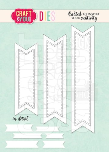 Wykrojnik Banners set 2 Banerki zestaw 2 CW189 Craft&amp;You Design