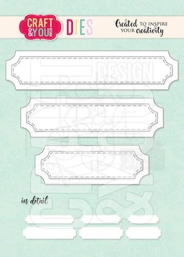 Wykrojnik Banners set 3 Banerki zestaw 3 CW190 Craft&amp;You Design