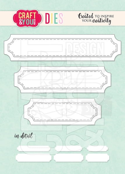 Wykrojnik Banners set 3 Banerki zestaw 3 CW190 Craft&amp;You Design