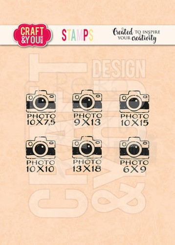 Stempel akrylowy Mini Cameras Aparaty foto CS021 Craft&amp;You Design
