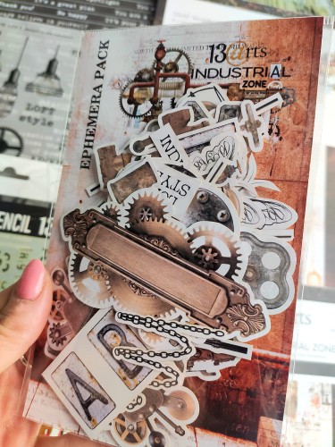 Ozdoby papierowe Ephemera Industrial Zone ARTIND12 13arts 1