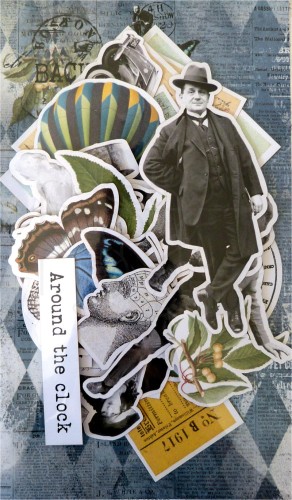 Ozdoby papierowe Ephemera Back in Time ARTBIT11 13arts 1