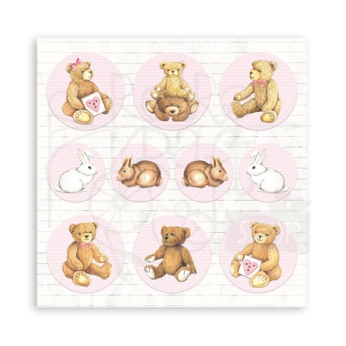 Zestaw papierów 20x20cm Babydream Pink SBBS58 Stamperia 2