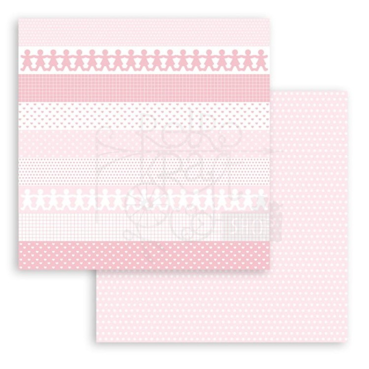 Zestaw papierów 20x20cm Babydream Pink SBBS58 Stamperia 4