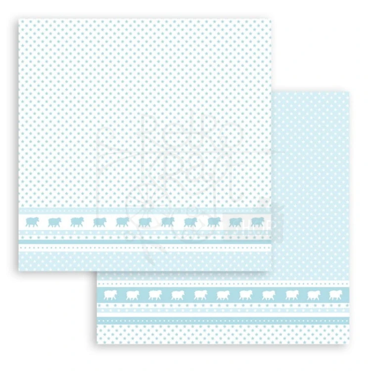 Zestaw papierów 20x20cm Babydream Blue SBBS56 Stamperia 7