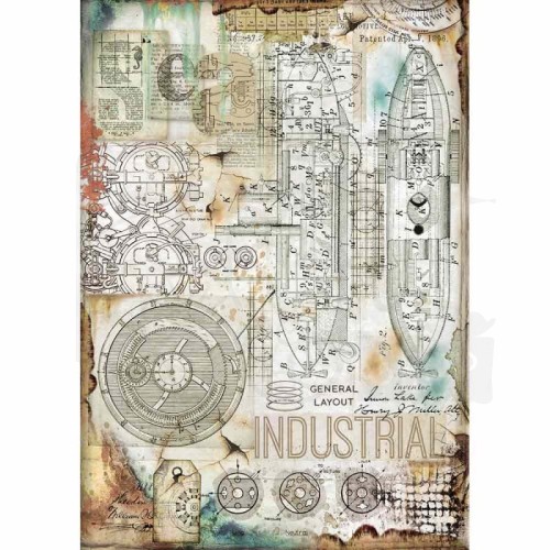 Papier ryżowy A4 Sea World Industrial DFSA4433 Stamperia