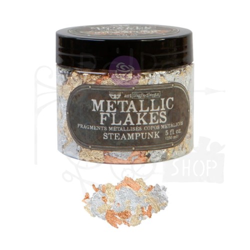 Płatki Finnabair Art Ingredients Fine Metallic Flakes 150ml - Steampunk 968861 Prima