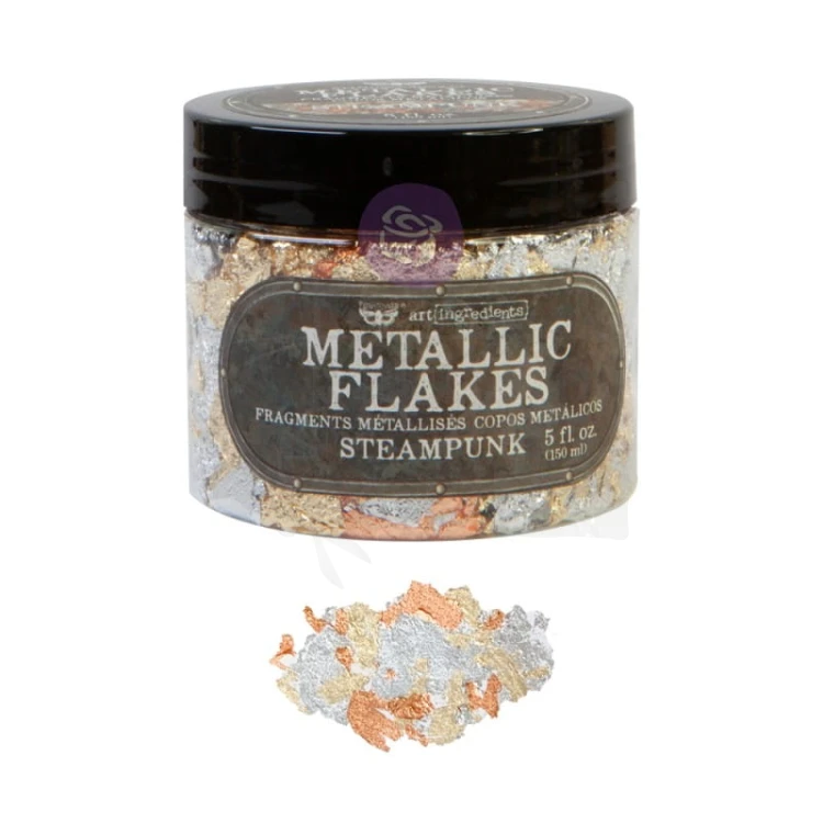 Płatki Finnabair Art Ingredients Fine Metallic Flakes 150ml - Steampunk 968861 Prima