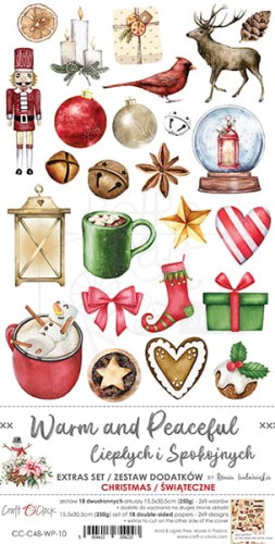 Zestaw dodatków do wycięcia - Christmas - Warm and Peaceful CC-C48-WP-10 Craft O'Clock
