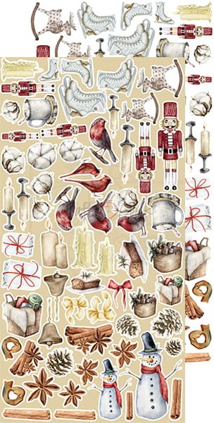 Zestaw dodatków do wycięcia - Christmas - Warm and Peaceful CC-C48-WP-10 Craft O'Clock 7