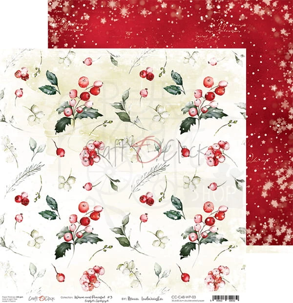 Zestaw papierów 30x30 Warm and Peaceful CC-C48-WP-00 Craft O'Clock 3
