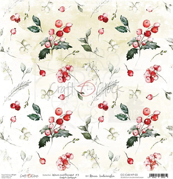 Papier 30x30 Warm and Peaceful 03 CC-C48-WP-03 Craft O'Clock 1