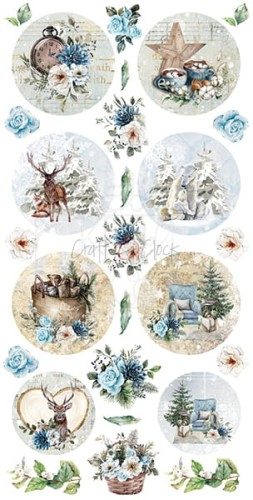 Zestaw etykiet 30 Holidays in Snow CC-DIGI-PR30 Craft O'Clock 1