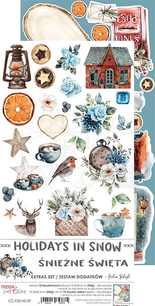 Zestaw dodatków do wycięcia Holidays in Snow CC-F20-HS-09 Craft O'Clock 7