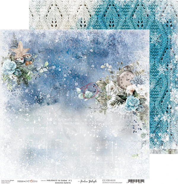Zestaw papierów 30x30 Holidays in Snow CC-F20-HS-00 Craft O'Clock 1