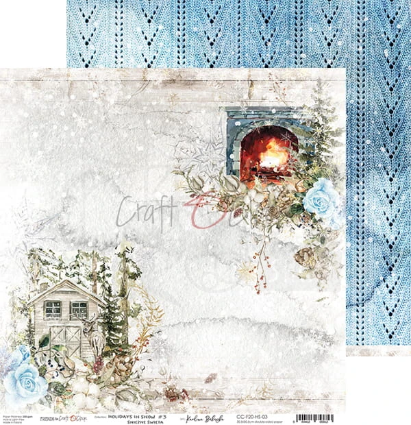 Zestaw papierów 30x30 Holidays in Snow CC-F20-HS-00 Craft O'Clock 3