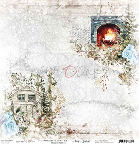 Papier 30x30 Holidays in Snow 03 CC-F20-HS-03 Craft O'Clock 1