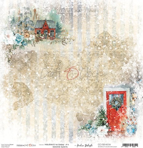 Papier 30x30 Holidays in Snow 04 CC-F20-HS-04 Craft O'Clock 1