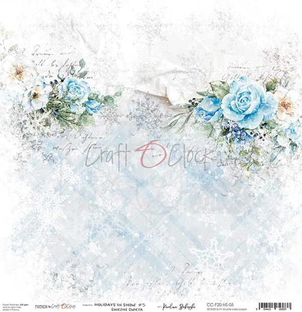 Papier 30x30 Holidays in Snow 05 CC-F20-HS-05 Craft O'Clock 1