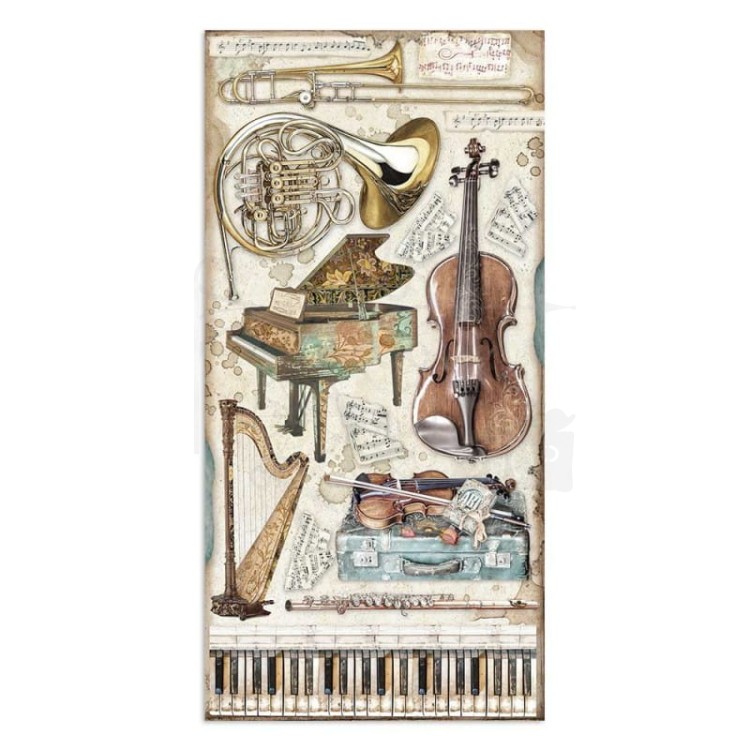 Zestaw papierów z elementami do wycięcia 15x30 Passion SBBV02 Stamperia