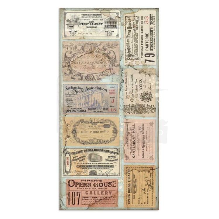 Zestaw papierów z elementami do wycięcia 15x30 Passion SBBV02 Stamperia