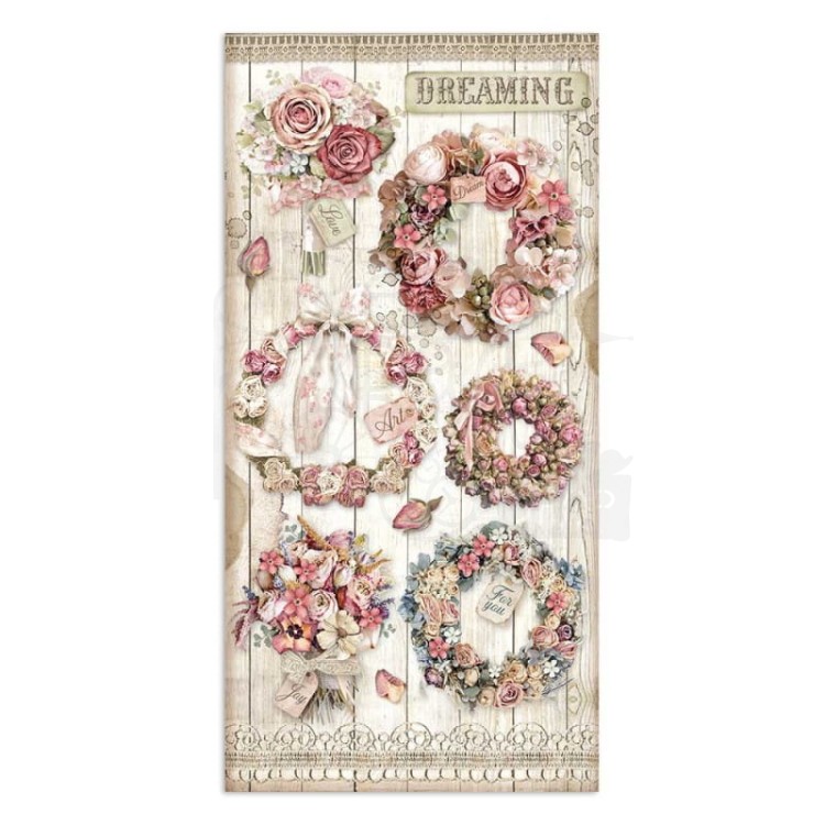 Zestaw papierów z elementami do wycięcia 15x30 Passion SBBV02 Stamperia