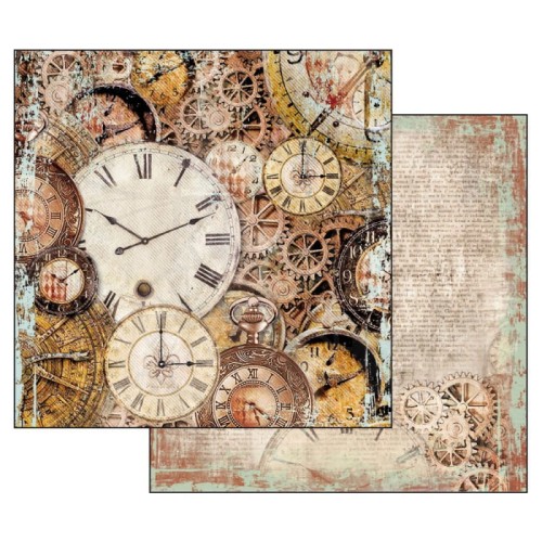 Papier 30x30 Clockwise Clocks with Mechanism Zegary i mechanizmy SBB531 Stamperia