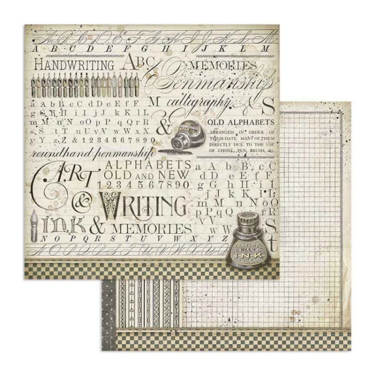 Papier 30x30 Caligraphy Ink Atrament pismo SBB740 Stamperia