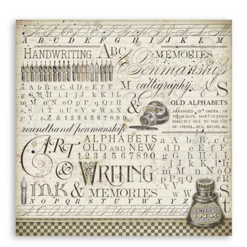 Papier 30x30 Caligraphy Ink Atrament pismo SBB740 Stamperia