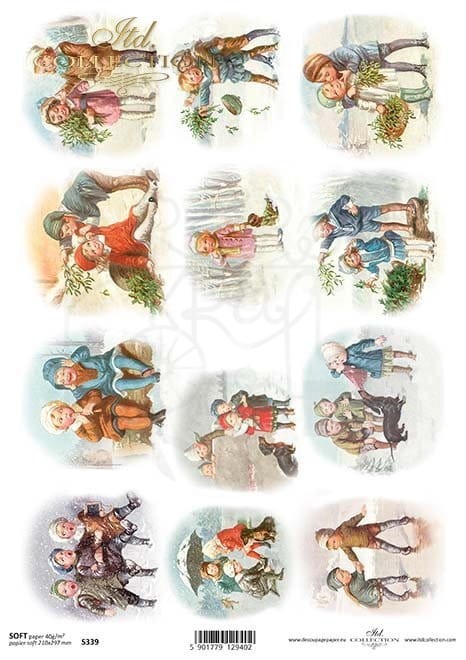 Papier decoupage SOFT A4 Dzieci 3 S0339 ITD Collection