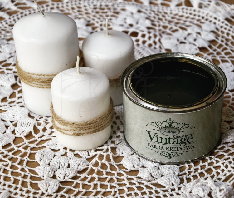Farba kredowa Chalk Paint Smoke Black 400ml Vertigo 3
