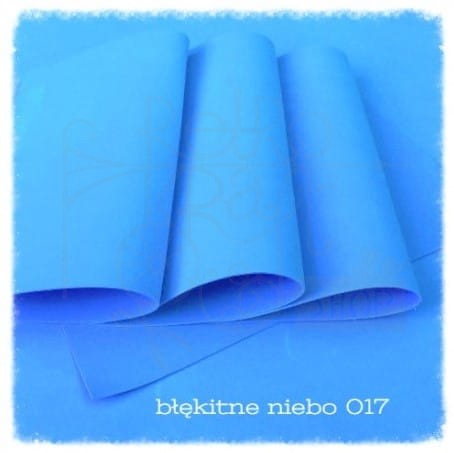 Pianka foamiran 30x35cm - błękitne niebo