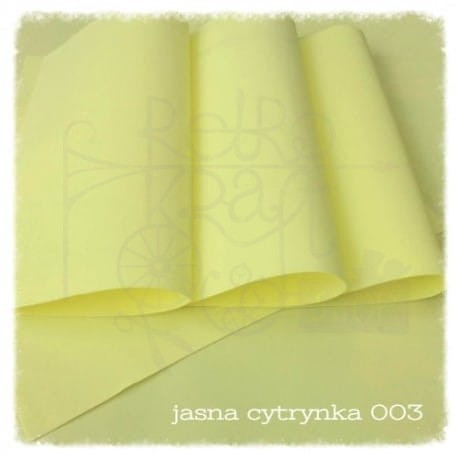Pianka foamiran 30x35cm - jasna cytrynka