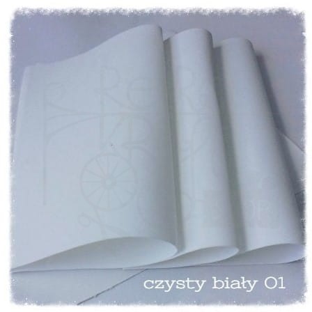 Pianka foamiran 30x35cm - czysty biały
