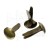 Ćwieki metalowe 14x8mm brąz