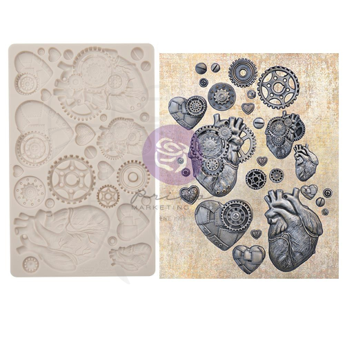 Foremka silikonowa 20x13 Steampunk Hearts Finnabair 969448 Prima