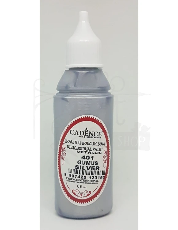 Konturówka metaliczna srebrny 50ml CDP401 Cadence 1
